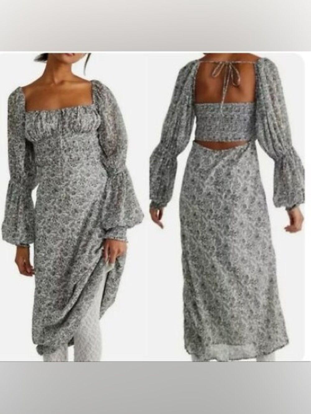 Free People | Aglow Bohemian Midi Dress SZ XS